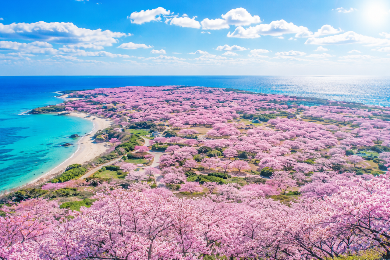 冬に咲く奇跡の1000年桜